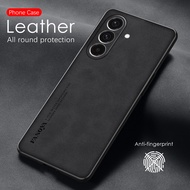 Sheepskin Leather Protect Cover For Samsung Galaxy A56 5G Soft Frame Shockproof Cover Case Samsung A
