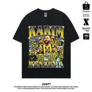Soccer Jersey-Karim Benzema (Al-Ittihad) Tee-Black (Black) by XSHT