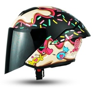BSA - HELM JITSU JS1 WANITA HALF FACE MOTIF CANDY
