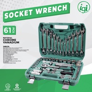 MATA 61 PCS RATCHET TOOL KIT SHOCK WRENCH SOCKET WRENCHRing