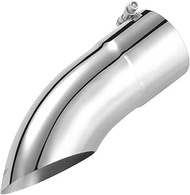 Upower Turn Down Exhaust Tip 4 Inch Inlet 4" Outlet Diameter 12" Long Stainless Steel Bolt On Diesel