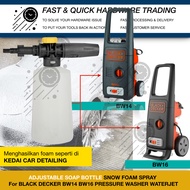 500 1L AIR TAJAM LEBAR SNOW FOAM BEKAS SABUN BLACK DECKER BW16 BW14 PRESSURE WASHER WATERJET CAR WAS