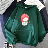 Multi-colored Hoodie with cute Strawberry print AD Shop FV2025, Cotton felt, size S-XL