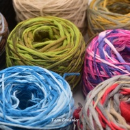 Benang Kait Bulky Yarn Crochet Wool Yarn for Crochet Yarn Gradient Acrylic Yarn Blue Purple Green Ha