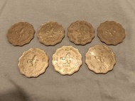 香港女皇頭 2 元硬幣 (1975、1980、1981、1982、1988、1989、1990) 共七枚