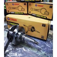 TOBAKI RACING CRANKSHAFT WITH FORGED CONNNECTING ROD (JET 6MM) UNTUK MOTO => Y15ZR / LC135 5S / FZ15