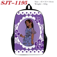 Encanto Color Kindergarten School Bag Student Wear-resistant Canvas Cartoon Leisure Backpack Gifts