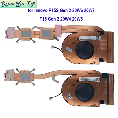 Laptop CPU Cooler Heatsink Fan Module For Lenovo ThinkPad P15s T15 Gen 2 Heat sink Assembly ND75C69-