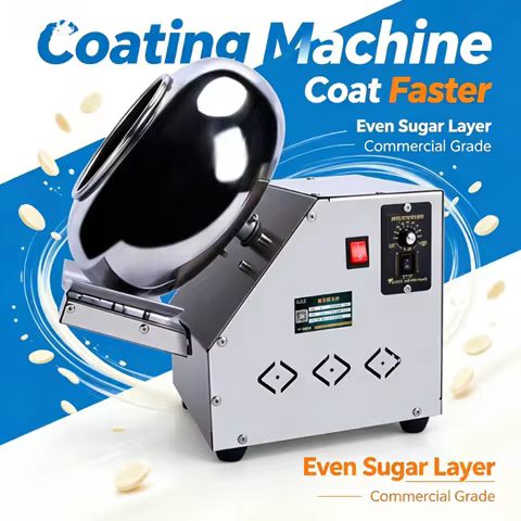 New Products Chocolate Nuts Coating Machine Dates Chocolate Coating Machine Chocolate Coating Machin
