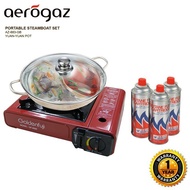 Aerogaz Portable Steamboat Set (AZ-883-GB)