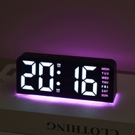 [Ready Stock] Innovative LED Large Digital Clock Ambient Light Date Table Clock Multifunctional Digi