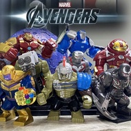 Ready Stock Compatible with Avengers Iron Man Thanos Venom Hulk Anti-Hulk Building Block Minifigure Children's Toys