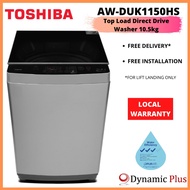 Toshiba AW-DUK1150HS 10.5kg Top Load Washing Machine with Direct Drive Inverter Motor