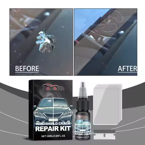 Windshield Nano Repair Fluid Kit Auto Glass Crack Repair Clear Vision Bonding Fluid