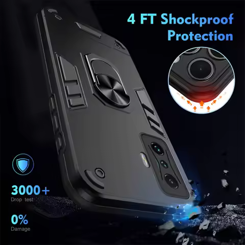 Armor Capa For Xiaomi Poco F4 GT Case Poko Little F4 GT F4GT PocoF4GT Cover Lens Protection Metal Ri