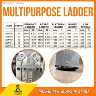 ▬☸₪Heavy Duty Aluminium Multi Purpose Ladder - Tangga Lipat 8 Step, 12 14 Step & 16