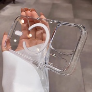 iPhone 17 Pro Max case 16 pro max No yellowing High clarity magnetic case 15 14 plus cover 13 12 11 