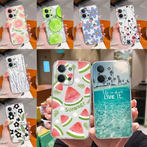 For Redmi 15C Poco C85 Case Watermelon Lemon Orange Silicone Soft Transparent Bumper For Redmi15 C X