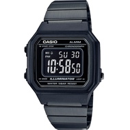 Casio Digital นาฬิกาข้อมือผู้หญิง สีดำ สายสแตนเลส รุ่น B650WB-1B ของแท้ประกันศูนย์ CMG