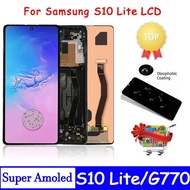 Super AMOLED For Samsung  S10 Lite G770F G770F/DS G770F/DSM G770U1 LCD Display Touch Screen For Sams