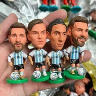 Combo set of 3 genuine Messi Dybala Di Maria Argentina 7cm football figure toy
