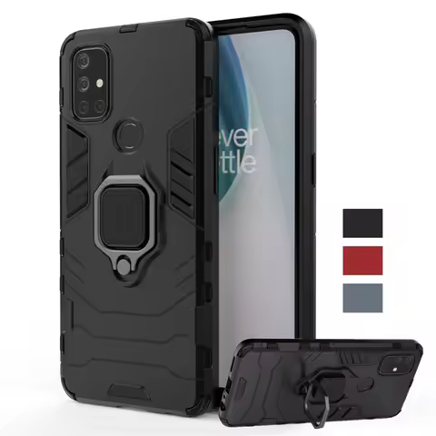 For Oneplus Nord N10 5G Case TPU Bumper Magnetic Ring Holder Silicone Armor Back Cover One Plus Nord