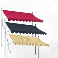 Canopy Fold Awning Hand Cranked No Punching Required Awning Roof Outdoor Scalable Awning Canopy