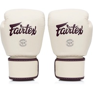 Fairtex Boxing Gloves Gloves BGV16 KHAKI Leather 8-10-12-14-16 oz. นวมแฟร์เท็กซ์ หนังแท้ BGV16 สีครีม ของแท้ นวมต่อยมวย