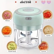 ELOK Portable Veggie Chopper, Mini Multifunctional Electric Garlic Chopper,  Rechargeable USB Long B