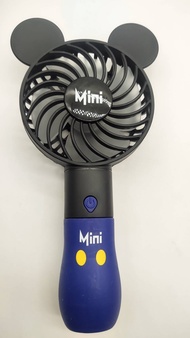 พัดลมการ์ตูนน่ารักแบบพกพาพร้อมแบตเตอรี่ในตัวแบบชาร์จไฟได้800mAพอร์ตUSB Handy Air Cooling MINI Fan สำหรับ Smart Home