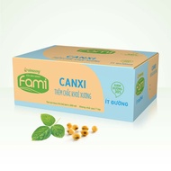 Thùng sữa đậu nành Fami Canxi Nguyên vị (40 bịch x 200ml)