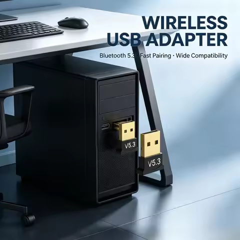 USB Bluetooth 5.3 Receiver Transmitter Wireless Audio Dongle Adapter For PC Speaker Laptop Mouse Key