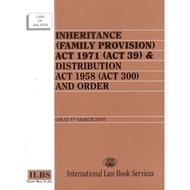 Inheritance (Family Provision) Act 1971 (Act 39) And Distribution Act 1958 (Act 300) And Order
