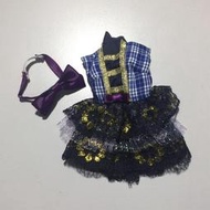 [萌生活] Jenny 珍妮娃娃 衣服 蘿莉塔風 黑色蕾絲小禮服+紫色蝴蝶結髮帶