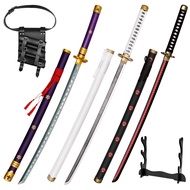 Zoro Decoration41 inch Bamboo Cosplay Props: Roronoa Zoro Wado Ichimonji+Yama Enma+Shusui, Exact Rep
