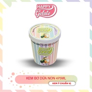 [Siêu tốc HCM] Kem bơ dừa non Happy Gelato Chính Hãng (có voucher giảm)