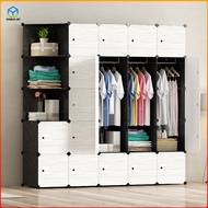 Almar Baju Murah Stackable Clothes Storage Cabinet DIY Plastic Wardrobe Almari Baju Budak 衣櫥/衣櫃