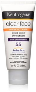 Neutrogena - 美國 Neutrogena 乳液防曬霜，適合容易長粉刺的皮膚 SPF55（平行進口）
