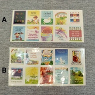 Yeraya Small English Spiritual Words Stickers Contents 10 Pictures of spiritual stickers, children's