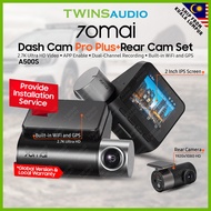 70mai A500s Dash Cam PRO Plus Car Recorder Rear Cam Hardwire Hardware Kit (24hours protection)