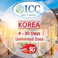 ICC_Korea Sim Card 3-30 Days Unlimited Data SIM(SK Telecom)/South Korea SIM card
