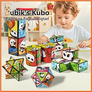 Keychild 3D Panda Magic Cube Rubik's Cube Folding Versatile Rubik's Cube 3D Panda Stress Relief