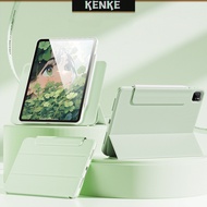 KENKE เคส iPad เคสอะคริลิคใสแบบถอดได้สำหรับ iPad Pro 12.9 นิ้ว (2020/2021/2022) Pro 11 Case iPad gen 9 8 7 case iPad air 4 air 5 case สามารถใช้เป็นเคสเดียวพร้อมรองรับการหมุน 360 องศา