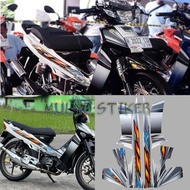 STRIPING STICKER Yamaha F1ZR fizr fiz r f1 zr 2004 black white STICKER list body Fullset