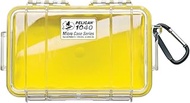 Pelican 1040 Micro Case with Black Liner, Clear/Yellow
