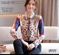 Kemeja wanita premium/ kemeja terbaru/kemeja silk