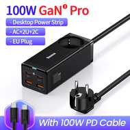 Baseus GaN3 Pro 100W Desktop USB Charger 2AC+2U+2C Quick Charge 4.0 QC 3.0 PD USB-C Type C USB Power