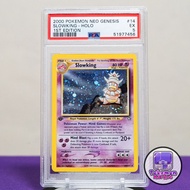 2000 呆呆王 1st Edition PSA 5 Neo Genesis 14/111 Slowking 首刷 初代 閃卡 呆呆獸 小呆獸 大呆獸 Pokemon 寵物小精靈 精靈寶可夢 PTCG