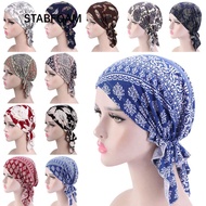 STABFOAM Turban Hat  Fashion Beanie Muslim Printed Headwear
