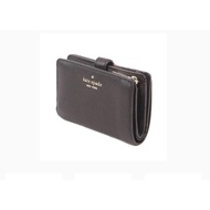 (pls chat to check availability) Kate Spade Leila Medium Compact Bifold Wallet Black Wlr00394